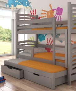 Háromszemélyes emeletes ágy matracokkal SORIA