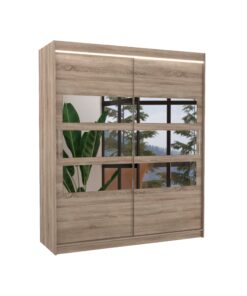 Alternative view of Tükörrel ellátott tolóajtós szekrény TOLEDO 180