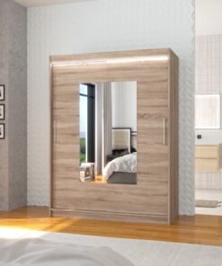 Tükörrel ellátott tolóajtós szekrény DORRIGO 150