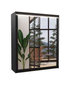 Alternative view of Tolóajtós szekrény tükörrel és LED világítással MORGAN 180