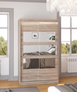 Tükörrel ellátott tolóajtós szekrény KOLORADO 120