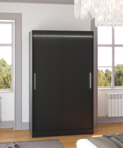 Tükörrel ellátott tolóajtós szekrény COLLIN 120