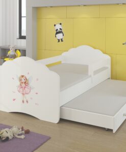 Kétszemélyes ágy korláttal és matracokkal CASIMO II