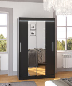 Tükörrel ellátott tolóajtós szekrény SANTOS 120