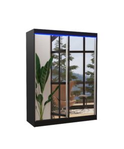 Alternative view of Tükörrel ellátott tolóajtós szekrény FLOREST 150