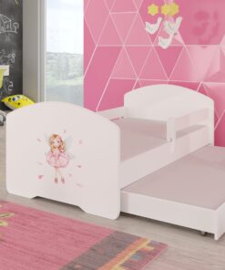 Dupla ágy korláttal és matraccal PEPE II 160x80