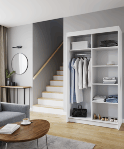 Alternative view of Tolóajtós szekrény tükörrel SHALVA 120