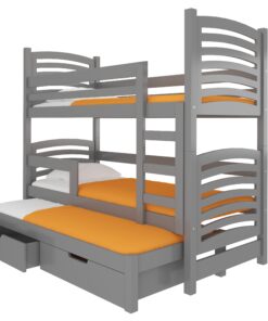 Alternative view of Háromszemélyes emeletes ágy matracokkal SORIA