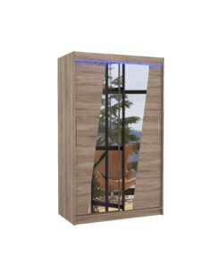 Alternative view of Tükörrel ellátott tolóajtós szekrény TEXAS 120