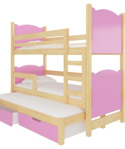 Alternative view of Háromszemélyes emeletes ágy matracokkal LETICIA