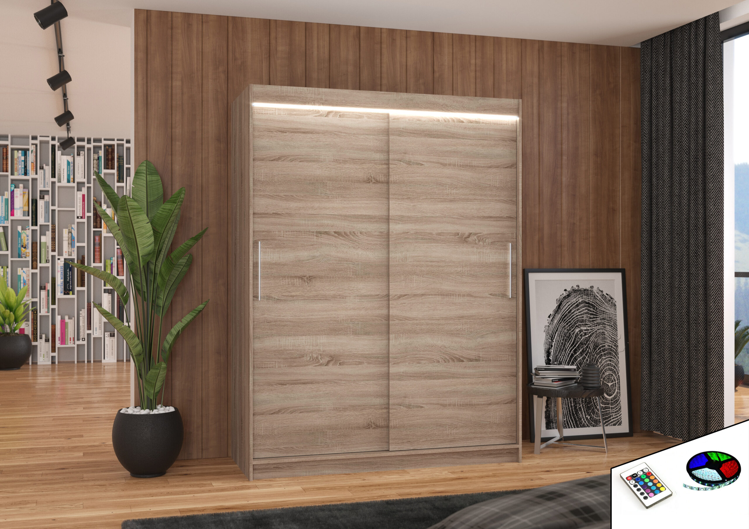 Tolóajtós szekrény DENVER 150