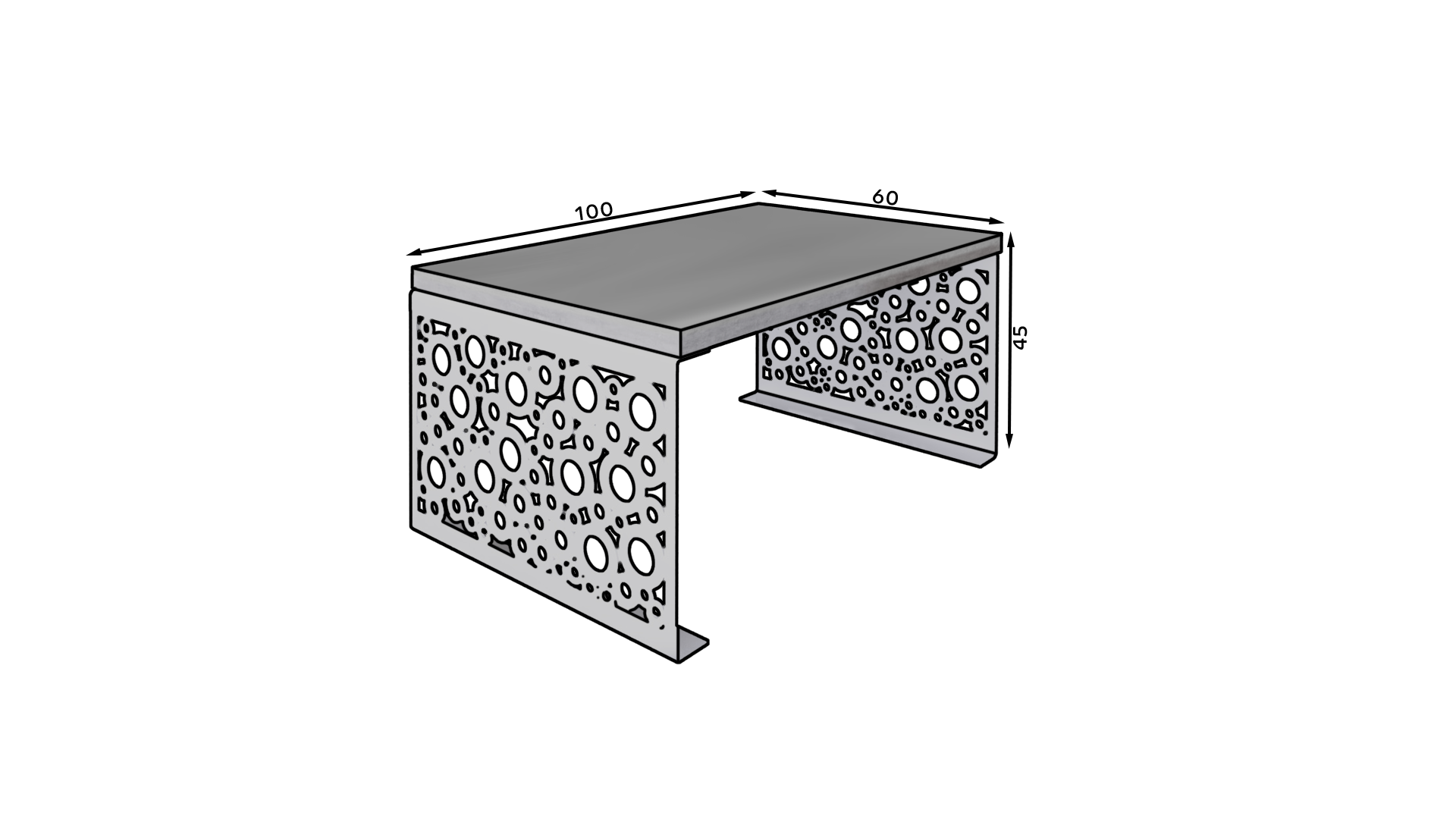 Kávézóasztal RINA 100x60 - Image 3