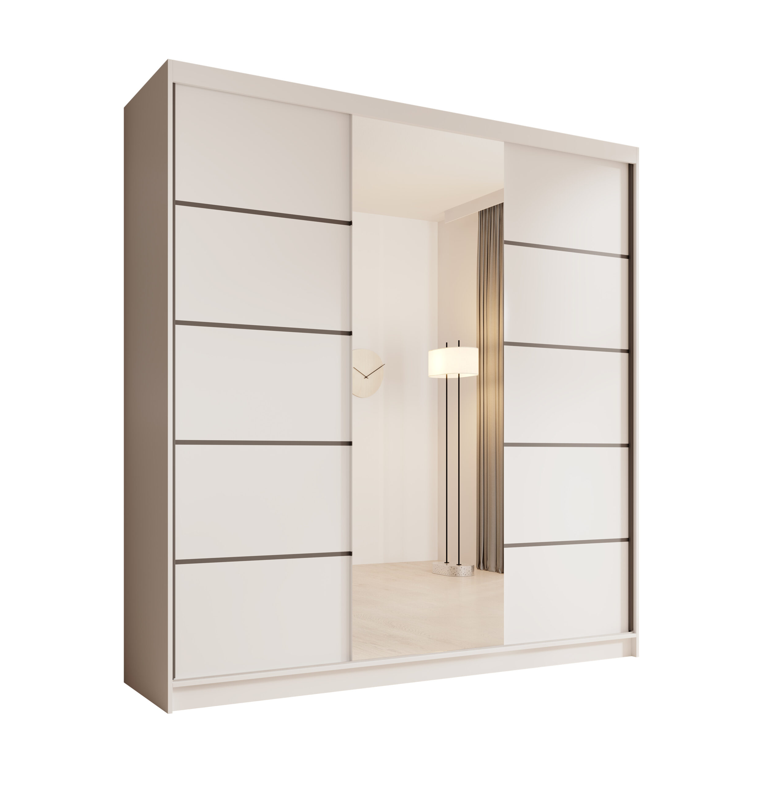 Sonic tükrös tolóajtós szekrény 200