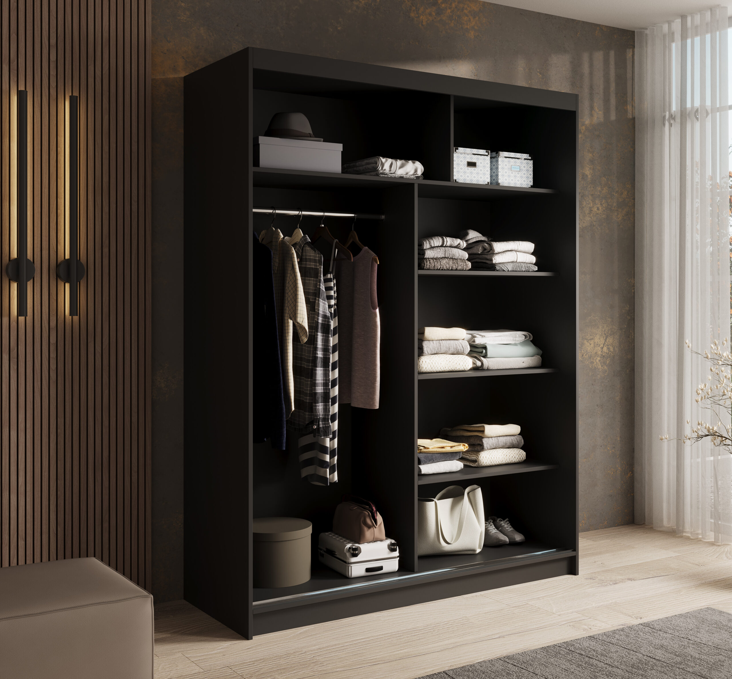 Tolóajtós szekrény Cardi 150 - Image 3