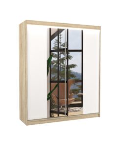 Alternative view of Tolóajtós szekrény tükörrel és LED világítással BALANCE 180