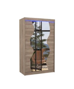 Alternative view of Tükörrel ellátott tolóajtós szekrény OSWALD 120