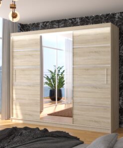 LED tükrös tolóajtós szekrény SALTO 250