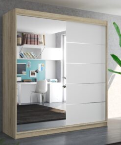 Üveges tolóajtós szekrény OLIVER 200