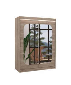 Alternative view of Tükörrel ellátott tolóajtós szekrény CLEVER 150