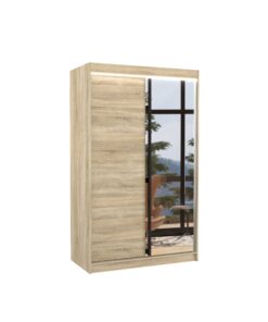 Alternative view of Tükörrel ellátott tolóajtós szekrény REWENA 120