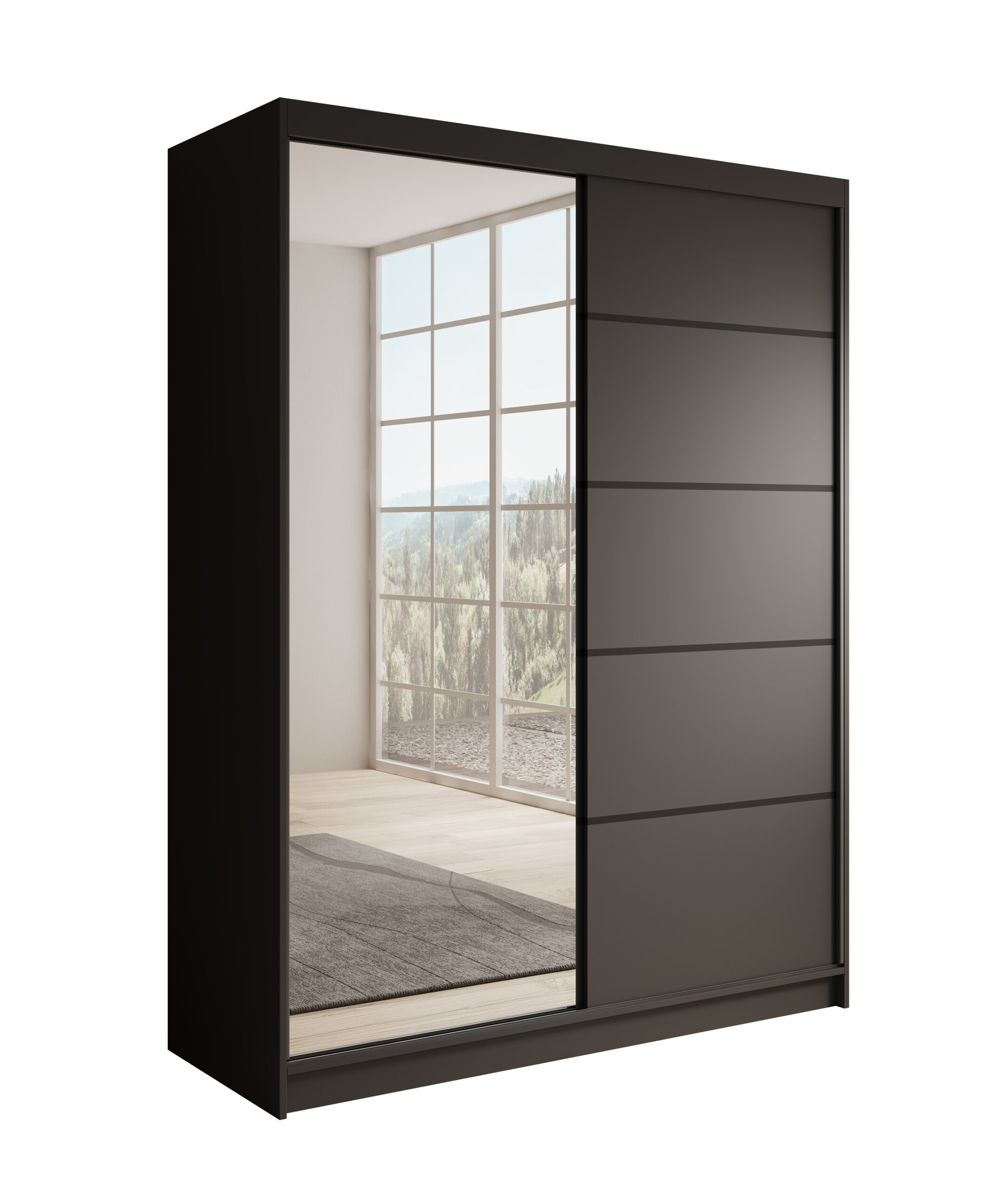 Tolóajtós szekrény Cardi 150