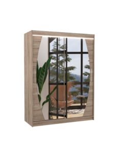 Alternative view of Tükörrel ellátott tolóajtós szekrény ALEN 150