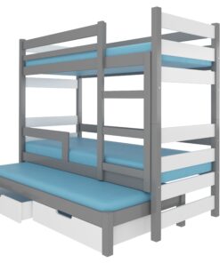 Alternative view of Háromszemélyes emeletes ágy matracokkal KARLO