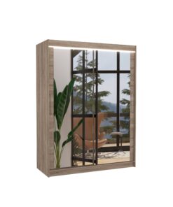 Alternative view of Tükörrel ellátott tolóajtós szekrény PERMO 150