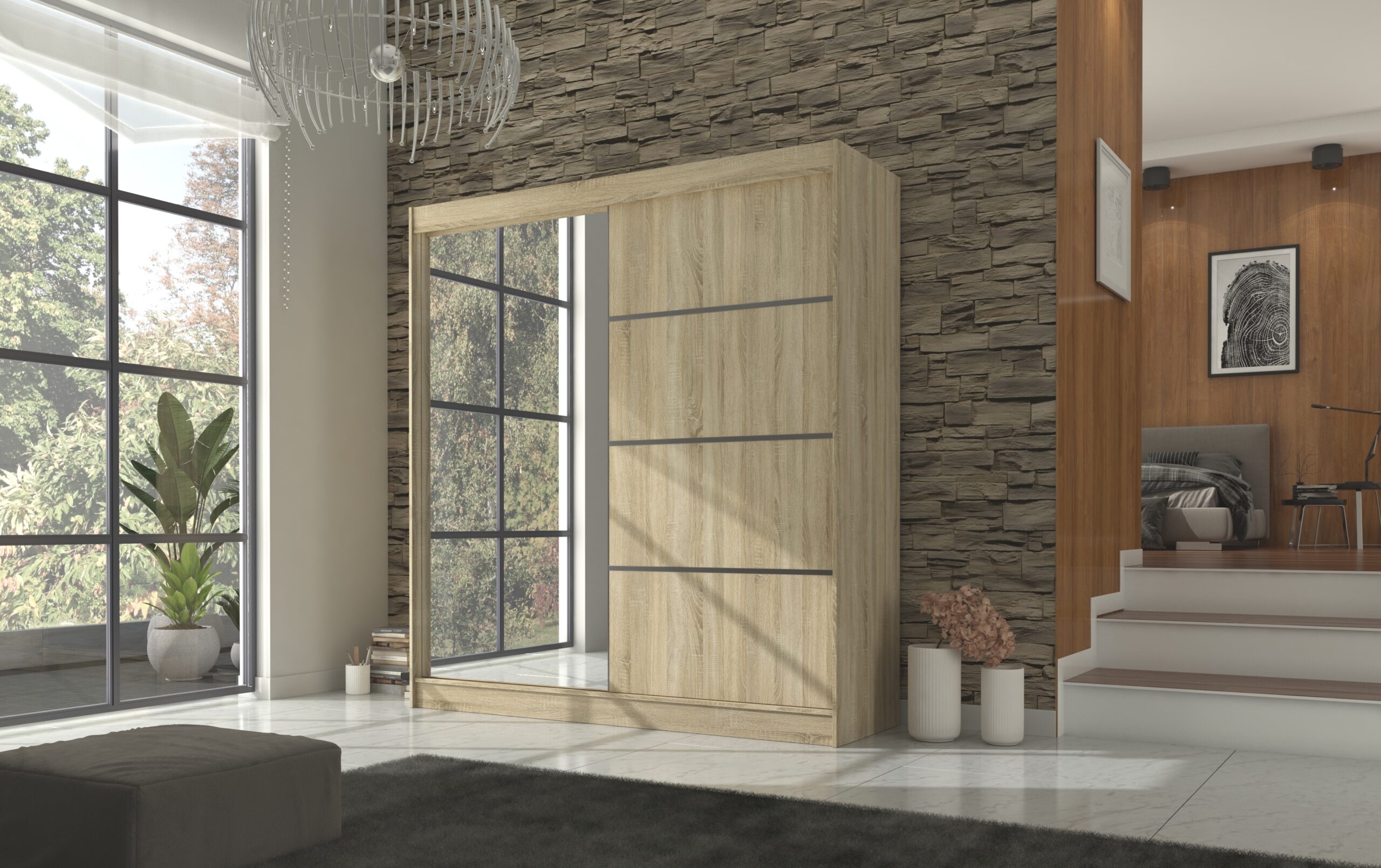 Tolóajtós szekrény GILTON